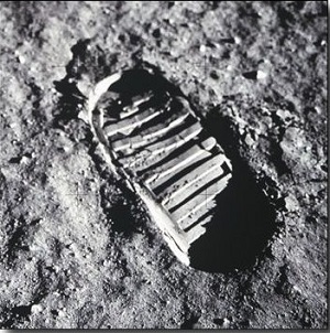 Huella Luna Neil Armstrong