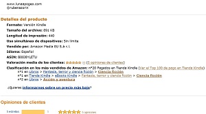 Top 50 ventas Amazon a 1 de Abril