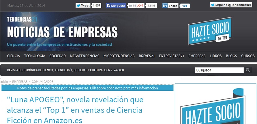 noticia en Tendencias 21